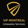 Logo for VIP Montreal Limousine Services with gold and black colors.